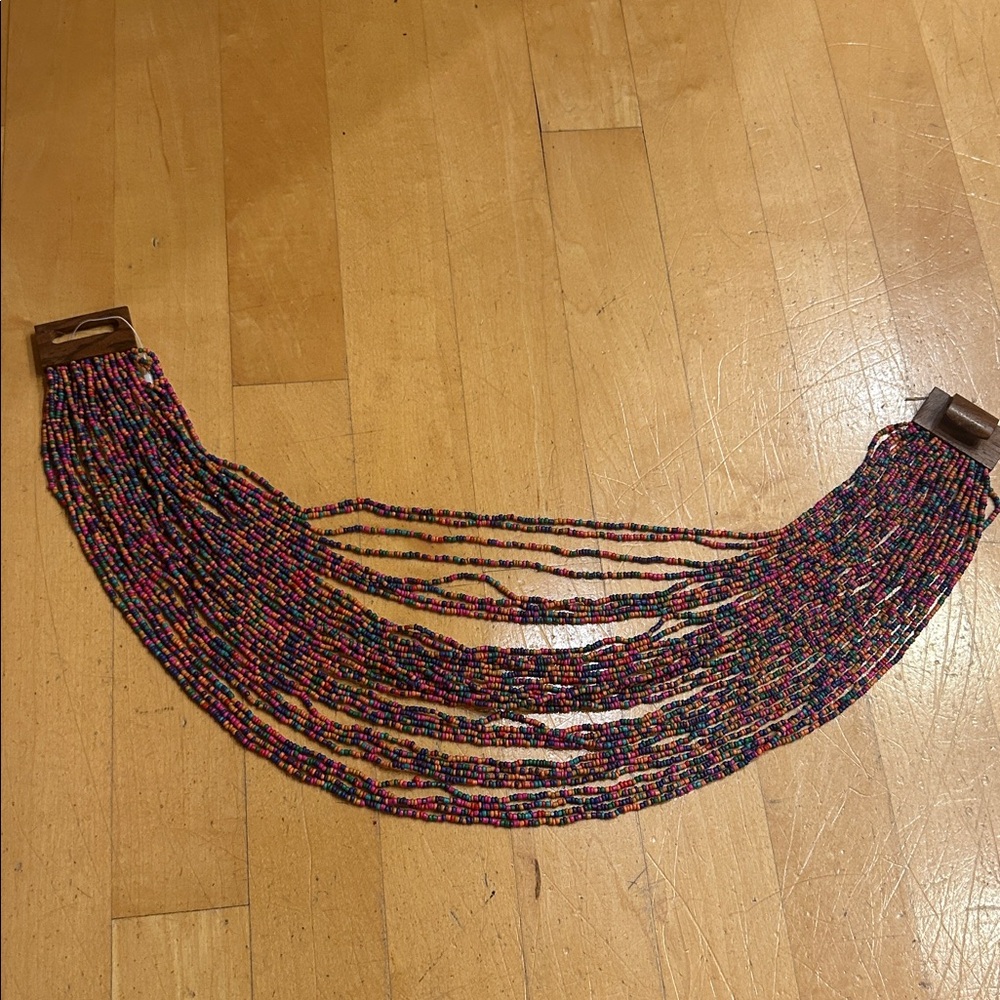 Vibrant Bold Multi Colored Strands Graduated With… - image 7